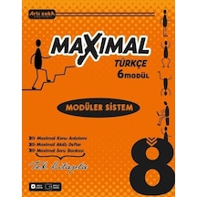Artı Zeka Yayınları 8 Sınıf Maxımal Türkçe Modüler Sistem Seti 6 Modül