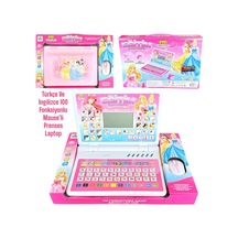 Egitici Ekranli Prenses Laptop Çocuk Bilgisayar Mauslu 100 Fonksiyonlu İngilizce Ve Türkçe B.boy