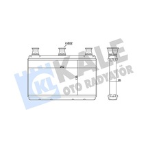 Kale 352075 Kalorifer Radyatörü - Bmw 5 Seri 2004-2007 535 D Dizel 6933921 - 6933922 - 64116933921 - 64116933922 - 64119159033