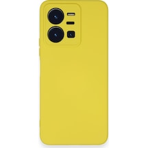 Y35 Kılıf Nano İçi Kadife Silikon - Sarı Bzsxx00 1