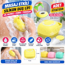 Yumuşak Silikon Malzemeli Esnek Jel Hazneli Masaj Fonksiyonlu Etkili Banyo Duş Kese Lifi Adet Fiyatıdır