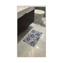 Buççin Online Mağaza Banyo Paspası, Kauçuk Taban Kaymaz Zemin Matı Duş Halısı, Otel/mutfak Dikdörtgen 3d 60x40 Cm Kauçuk Çok Renkli