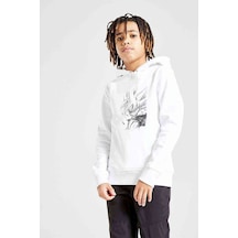 Tshirthane Anime Dragon Ball Baskılı Unisex Çocuk Kapüşonlu Beyaz Sweatshir (529007620) Beyaz