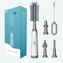 Xindoker Elektrikli Biberon Fırçası Seti - 6 Parça Yenidoğan Ve Anneler İçin Hızlı Temizleme Modlu