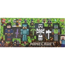 Süperman Minecraft 4 Karakter 3 Aksesuar 7 Parça Çocuk Figür Oyun Seti