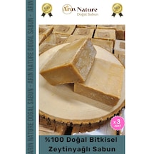Zeytinyağlı Güzel Kokulu El Yüz Saç Vücut Orijinal Bitkisel %100 Zeytinyağlı Sabun 120g - 3 Adet Karışık