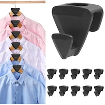 10 Adet Üçgen Elbise Askı Kancası Bağlantı Kancası Yerden Tasarruf Konnektörleri