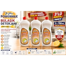 Powermax A Plus Bulaşık Deterjanı 750 Ml X3 Set Elde Bulaşık Yıkama Deterjanı