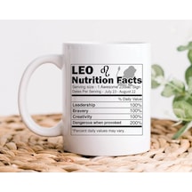 Aslan Burcu Kahve Kupası, İngilizce Burç Ve Astroloji Temalı Kupa Bardak, Aslan Burcu Bardak