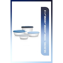 Saklama Ve Servis Kabı Bowl Seti 2 Hava Geçirmez Pratik Çözüm Beyaz