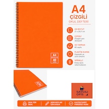 Saygılıofis 40 Yaprak A4 Spiralli Pp Kapak Çizgili Defter