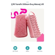 Çift Taraflı Silikon Duş Lifi - Saç Tarağı