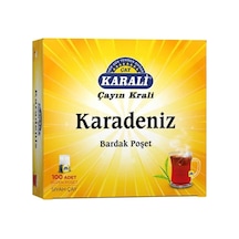Karali Karadeniz Bardak Poşet Siyah Çay 100'lü Paket 12'li Paket