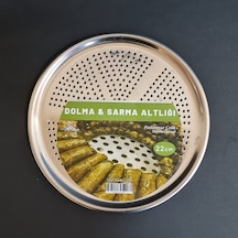 Dolma Ve Yaprak Sarma Altlığı Paslanmaz Çelik Tencere Altlığı 22 Cm Gümüş