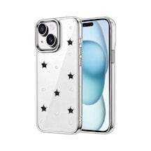 Apple iPhone Uyumlu iPhone 14 Fiyonk Desenli Kapak - Desen 7 Renkli