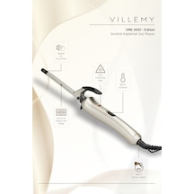 9.8 Mm Seramik Kaplamalı Profesyonel Saç Maşası İnce Ve Kalıcı Bukleler -vme-3001