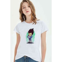 Anime Dragon Ball Z Baskılı Beyaz Kadın Tshirt (534308332)