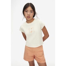 Xo Kids Kız Çocuk Tişort 10-16 Yaş 38801 Ekru