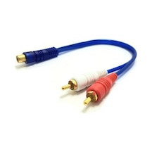 Fully 1Rca Dişi - 2Rca Erkek 30Cm Y Kablo - 2Adet