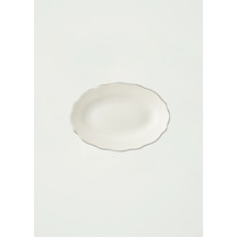 Bella Maison Victoria Porselen Sunum Tabağı Silver 20 Cm Silver 1