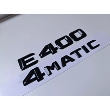 Mercedes E400 Ve 4matic Piano Black Bagaj Yazısı Seti 2'li 3m 3d Abs