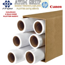 310mmx50mt A3 80 Gr 2koli 12 Rulo Atomplotter Kağıdı