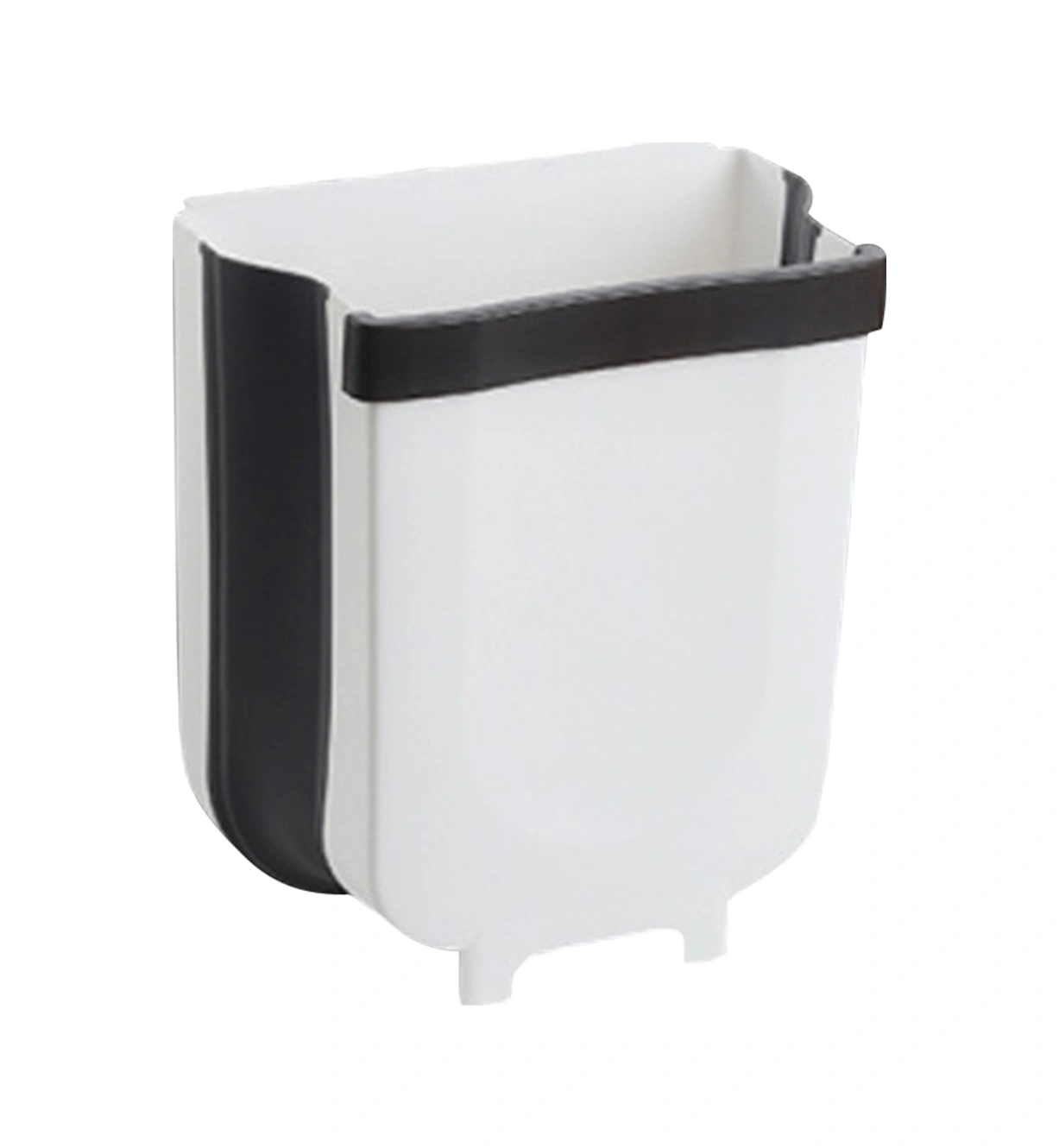 Padalink Ev, Araba, Mutfak Kullanıma Uygun Katlanabilir Duvar Takılı Atık Kutusu - Dayanıklı Pp+tpe Malzeme, Boşluk Tasarrufu, Beyaz Renk