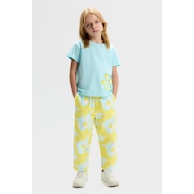 Nk Kids Kız Çocuk Summer Pantolon Nk-51507 Sarı