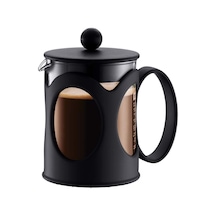 Ayrex Kenya Kahve Hazırlayıcı French Press Sistemi, Kalıcı Paslanmaz Çelik Filtre Siyah, Siyah, 0,5l Diğer