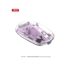 Özel Üretim M12 Bt+2.4g Usb Şeffaf Kablosuz Mouse Fonksiyonel Fare Sessiz