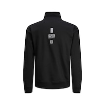 About Blank Jack & Jones Erkek Jcoreflect Sweat Half Zıp Hıgh Neck Sweatshirt, Black, Xl Acı Kahverengi