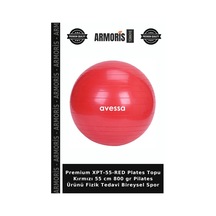 Premium Xpt-55-red Plates Topu Kırmızı 55 Cm 800 Gr Pilates Ürünü Fizik Bireysel Spor