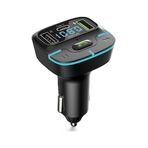 Uiowoo Mp3 F9 Araç Fm Transmitter 5.3 Bluetooth Araç Kiti Usb Type-c 18w Hızlı Şarj Çıkışlı Çakmaklık Girişli