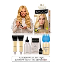 Sea Color Set Saç Boyası 0.2 Bebek Sarısı 2 Li+pratik Boya Kabı