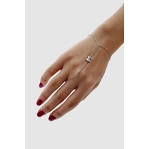 Ayıcık Figürlü Pembe Taşlı Silver Gümüş Renkli Bijuteri Şahmeran