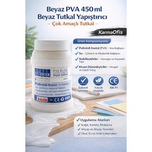 Beyaz Pva Tutkal 450 Ml Çok Amaçlı, Toksik İçermez, Güçlü Yapıştırıcı