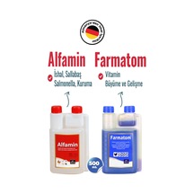 2li Set Kuşlar Için Farmatom Vitamin + Alfamin Ishal Seti 500 Ml