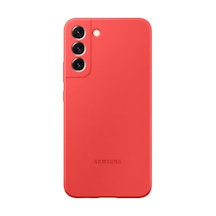 S22 Plus Silikon Kılıf - Kırmızı Diğer