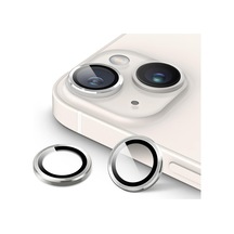Apple Uyumlu iPhone 14 Plus Raze Metal Kamera Lens Koruyucu Gümüş