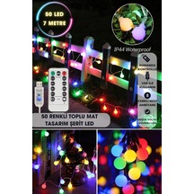Technosmart 50 Ledli Usbli Kumandalı 8 Modlu 8 Metre Toplu Işık Parti Süsleme Organizasyon RGB