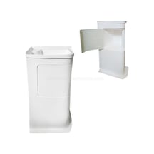 Karavan Banyo Lavabo Ve Dolap Set - Beyaz-573