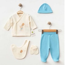 Ciccim Baby Bunny 5'li Bebek Zıbın Seti 5164 Turkuaz