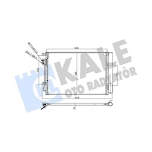 Kale 358445 Klima Radyatörü Kondenser Hyundaı İ20 1.2l 1.4l G4fa G4la Benzinli 12-15 976060u000 -