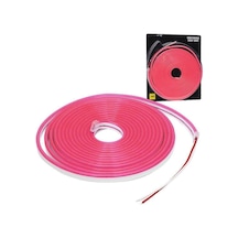 Powermaster 12Volt 5Metre 6X12Mm Pembe Neon Led Şerit