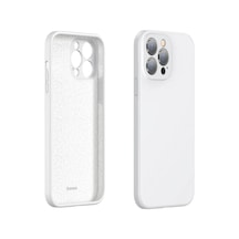 Baseus Liquid iPhone Uyumlu 13 Pro Kılıf Kamera Korumalı İçi Kadife Silikon Kılıf- 5775 Mh-hs5428-1354