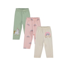 Civil Baby Unicorn Baskılı 3'lü Set 6-18 Ay Tayt Çok Renkli