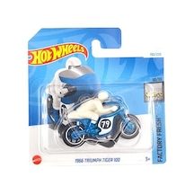 Hot Wheels Tekli Arabalar 1966 Triumph Tiger 100 Htd43 Renkli