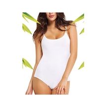 Q-En Bambu Bayan Ince Askılı Body Çıtçıtlı 702