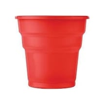 Roll-up Plastik Kırmızı Partı Bardak 25'li