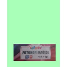A4 Renkli Fotokopi Kağıdı Açık Yeşil 100 Lü Paket